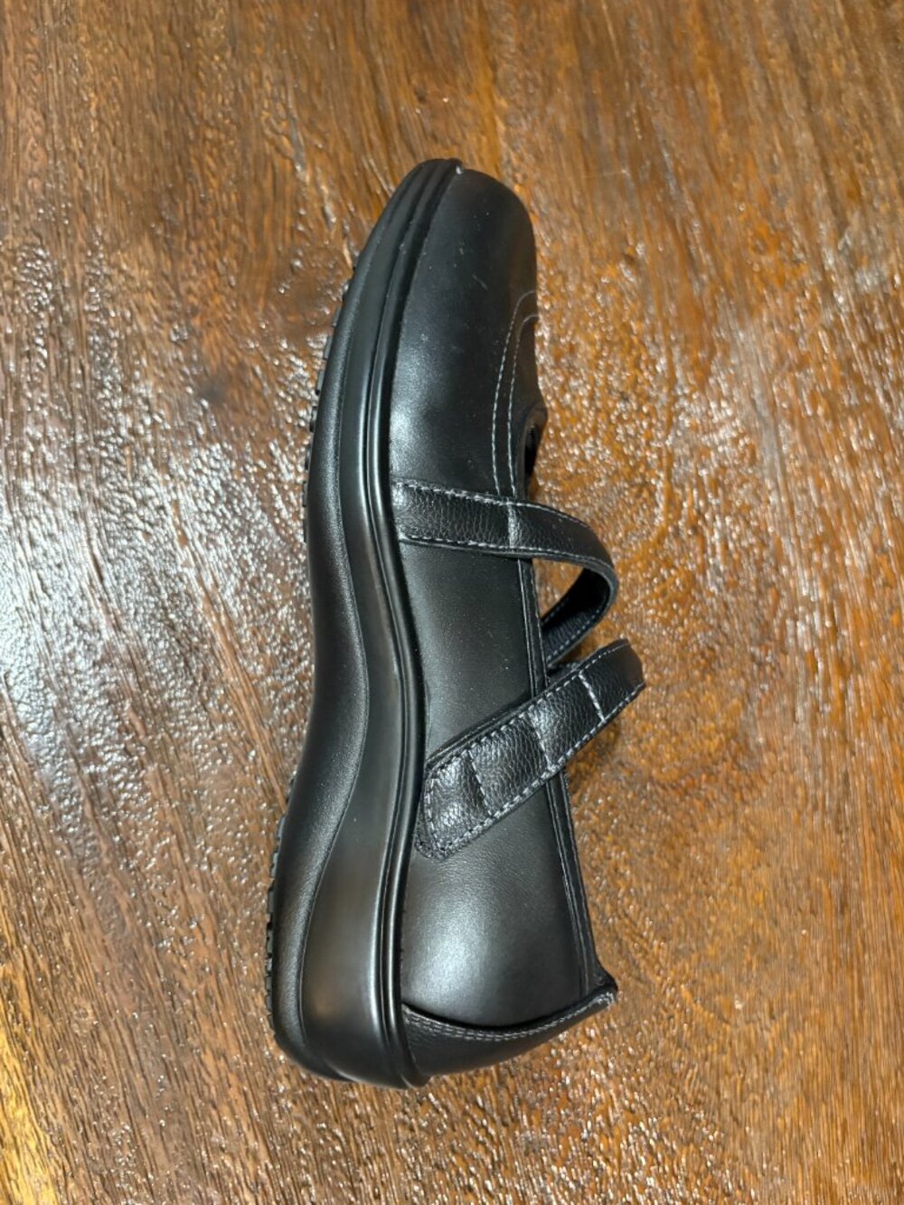 OrthoFeet Orthodic Shoes 1 Left Shoe Black sz 9.5 Black Leather NEW - Picture 3 of 4